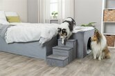 TRIXIE HONDENMAND HUIS HARVEY MET TRAP GRIJS / WIT 119X50X47 CM