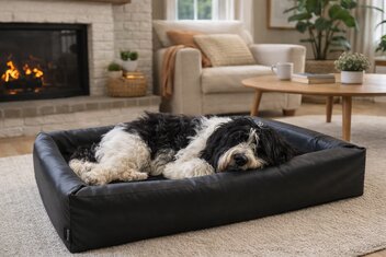 BIA BED HONDENMAND ORIGINAL SQUARE ZWART 60X60X15 CM