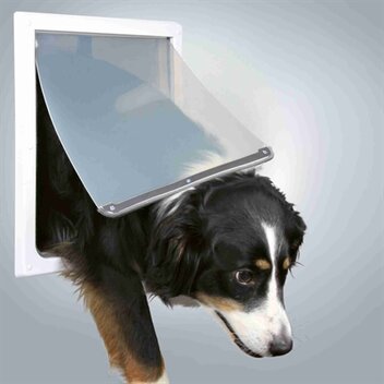 TRIXIE 2-WEG HONDENLUIK WIT  M-XL 39 x 45 cm