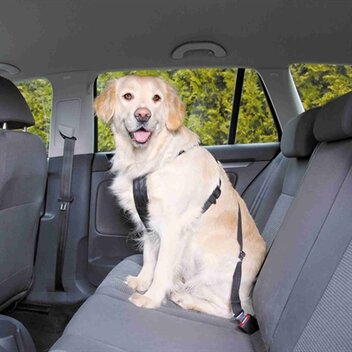 TRIXIE HONDENTUIG AUTO INCLUSIEF GORDEL ZWART 20-50 CM