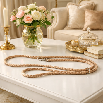 TRIXIE HONDENRIEM CAVO VERSTELBAAR 200x1.2 CM BLUSH / ZAND