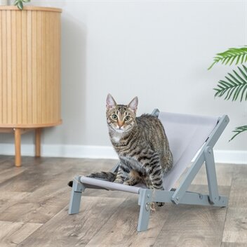 TRIXIE STRANDSTOEL HOUT GRIJS 51X33X37 CM