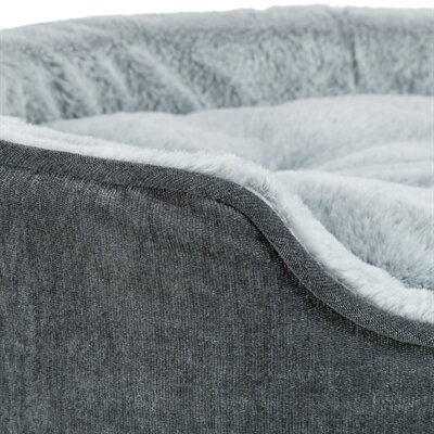TRIXIE VITAL HONDENMAND LINO SOFT OVAAL GRIJS / LICHTGRIJS 83X67 CM
