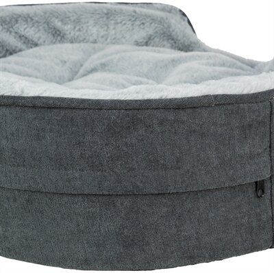 TRIXIE VITAL HONDENMAND LINO SOFT OVAAL GRIJS / LICHTGRIJS 60X45 CM