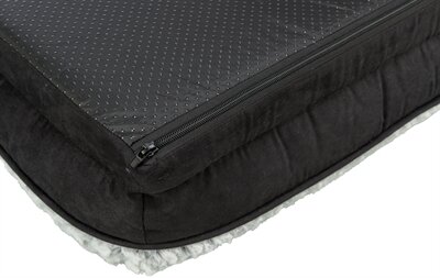 TRIXIE VITAL HONDENMAND LINO HOEKIG ZWART / GRIJS 70 X 55 CM