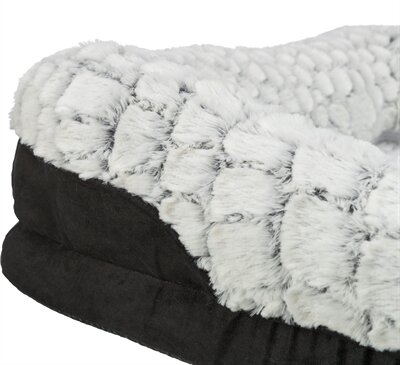 TRIXIE VITAL HONDENMAND LINO HOEKIG ZWART / GRIJS 90 X 65 CM
