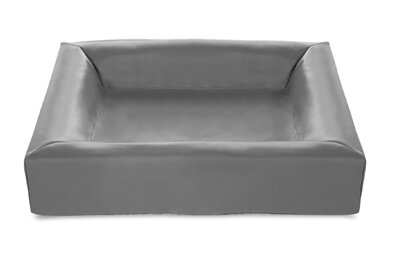 BIA BED KUNSTLEER HOES HONDENMAND GRIJS 60X50X12,5 CM