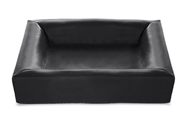 BIA BED KUNSTLEER HOES HONDENMAND ZWART 70X60X15 CM