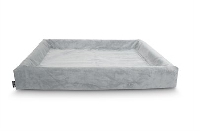 BIA BED RIB HOES HONDENMAND GRIJS 120X100X15 CM