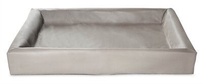 BIA BED KUNSTLEER HOES HONDENMAND TAUPE 100X80X15 CM