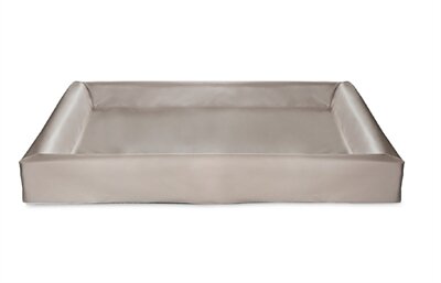 BIA BED KUNSTLEER HOES HONDENMAND TAUPE 120X100X15 CM