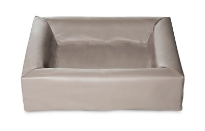 BIA BED KUNSTLEER HOES HONDENMAND TAUPE 70X60X15 CM