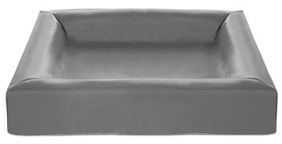 BIA BED KUNSTLEER HOES HONDENMAND GRIJS 85X70X15 CM