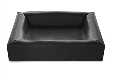 BIA BED KUNSTLEER HOES HONDENMAND ZWART 60X50X12,5 CM 