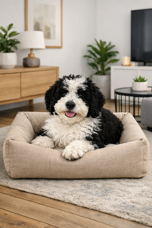 BIA BED SKANOR HOES HONDENMAND TRUFFEL 120X100X15 CM