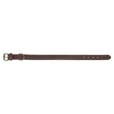 TRIXIE HALSBAND HOND RUSTIC VETLEER DONKERBRUIN  48-56 x 3cm