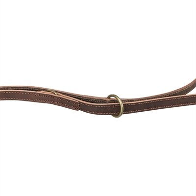 TRIXIE HONDENRIEM RUSTIC VERSTELBAAR VETLEER DONKERBRUIN  200 x 2,5 cm