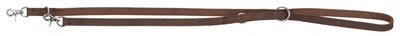 TRIXIE HONDENRIEM RUSTIC VERSTELBAAR VETLEER DONKERBRUIN 200 x 1,2 cm