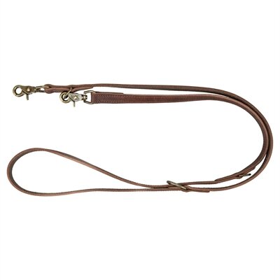 TRIXIE HONDENRIEM RUSTIC VERSTELBAAR VETLEER DONKERBRUIN  200 x 2 cm