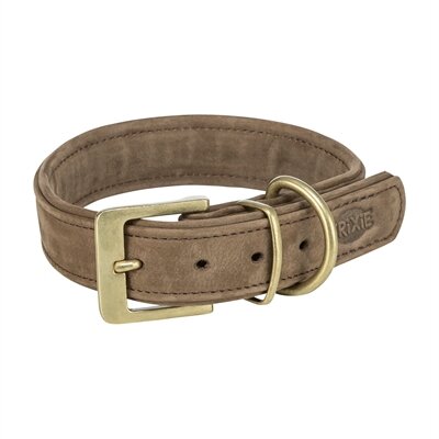 TRIXIE HALSBAND HOND PURE LEER BRUIN  XS-S 27-34X2,5 CM