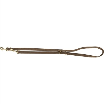 TRIXIE HONDENRIEM PURE VERSTELBAAR LEER BRUIN  L-XL 200X2,5 cm