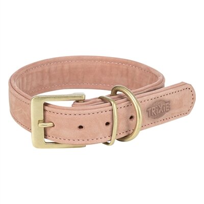 TRIXIE HALSBAND HOND PURE LEER ROZE  XS 25-31X2,5 CM
