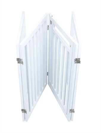 TRIXIE HONDENHEK MET DEUR WIT 60-160 x 81 cm