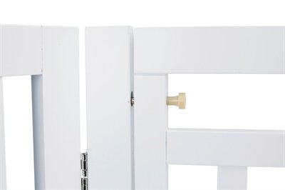 TRIXIE HONDENHEK MET DEUR WIT 60-160 x 81 cm