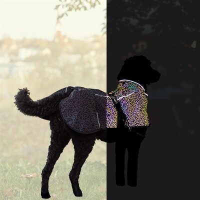 TRIXIE HONDENJAS LIMOUX REFLECT ZWART / GRIJS 40 CM