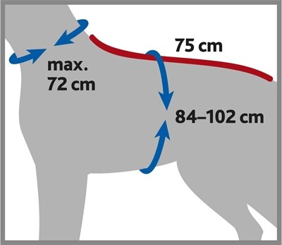 TRIXIE BADJAS HOND BADSTOF GRIJS MAAT XL 75CM