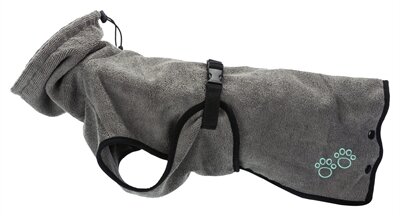 TRIXIE BADJAS HOND BADSTOF GRIJS MAAT L 60CM