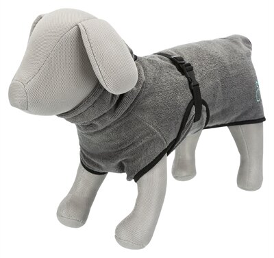 TRIXIE BADJAS HOND BADSTOF GRIJS MAAT L 60CM