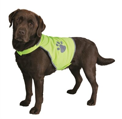 TRIXIE REFLECTEREND VEILIGHEIDSVEST S Halsomtrek: 28-42 cm Buikomtrek: 39-50 cm Ruglengte: 20 cm