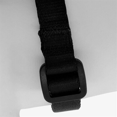 MORSO MINI HONDENTUIG VERSTELBAAR GERECYCLED ZWART  24-32X1,5 CM
