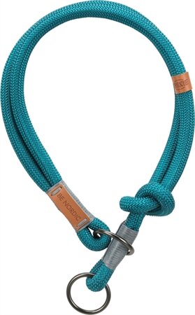 TRIXIE HALSBAND HOND BE NORDIC HALFSLIP PETROL / LICHTGRIJS 55 x 1,3 cm