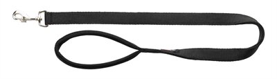 TRIXIE HONDENRIEM PREMIUM ZWART 180 X 1 CM