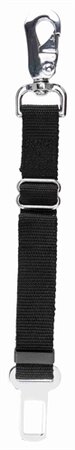 TRIXIE RESERVE KORTHOUDER MET KARABIJNHAAK ZWART 45- 70 X2,5 CM