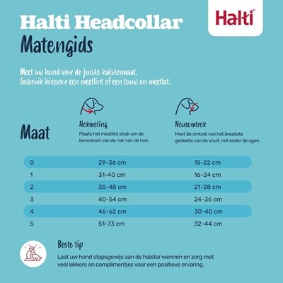 COMPANY OF ANIMALS HALTI HEADCOLLAR ZWART NEKOMVANG 40-54 CM NEUSOMTREK 24-36 CM