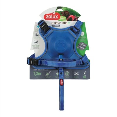 ZOLUX EASYRIDE HONDENTUIG XL 73-94 cm 55-77 KG BLAUW