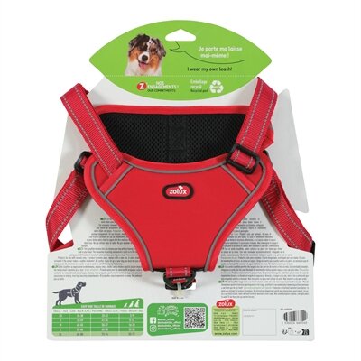 ZOLUX EASYRIDE HONDENTUIG  XL 73-94 cm 55-77 KG ROOD