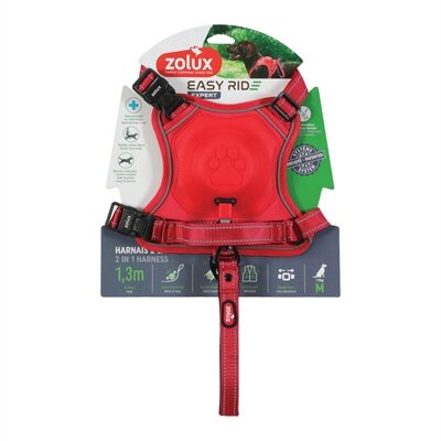 ZOLUX EASYRIDE HONDENTUIG M 55-67 cm 16-33 KG ROOD 