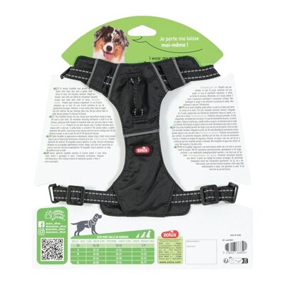 ZOLUX EASYRIDE HONDENTUIG Zwart XS 33-43 cm 3-9 KG ZWART
