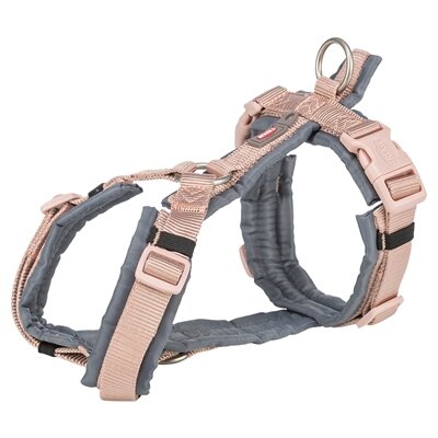 TRIXIE HONDENTUIG PREMIUM TREKKING BLUSH ROZE / GRAFIET GRIJS  44-53X2 CM