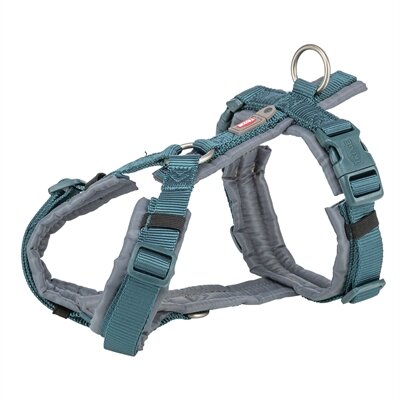 TRIXIE HONDENTUIG PREMIUM TREKKING PETROL BLAUW/ GRAFIET GRIJS 36-44 X 1,5 CM