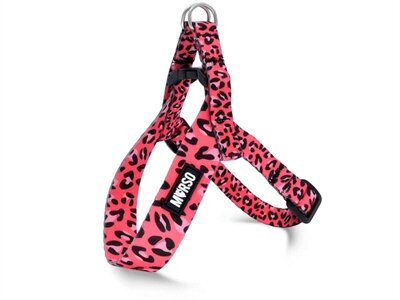 MORSO MINI HONDENTUIG VERSTELBAAR GERECYCLED BUBBLE LEO ROZE 29-38X2,5CM