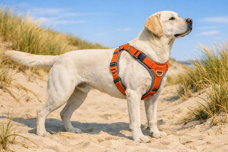 TRIXIE HONDENTUIG PREMIUM TREKKING ROEST BRUIN / GRAFIET GRIJS 53-64 X 2 CM