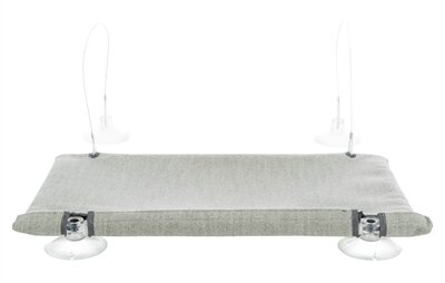TRIXIE KATTENMAND HANGMAT RAAM VELOURS GRIJS 50X30 CM