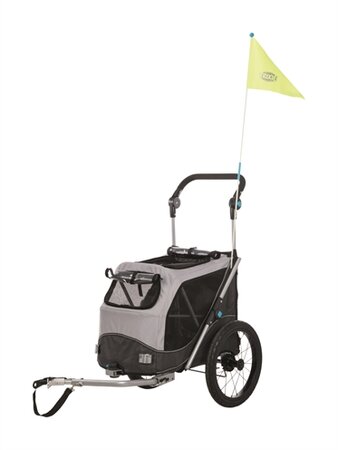 TRIXIE HONDENFIETSKAR OPVOUWBAAR TOT 15 KG GRIJS 74X58X93 CM