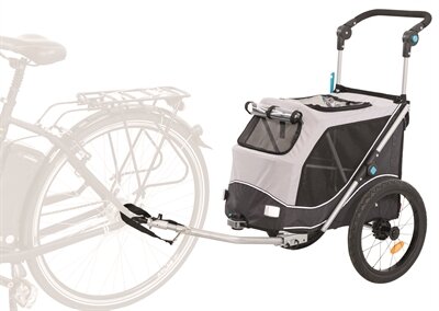 TRIXIE HONDENFIETSKAR OPVOUWBAAR TOT 15 KG GRIJS 74X58X93 CM