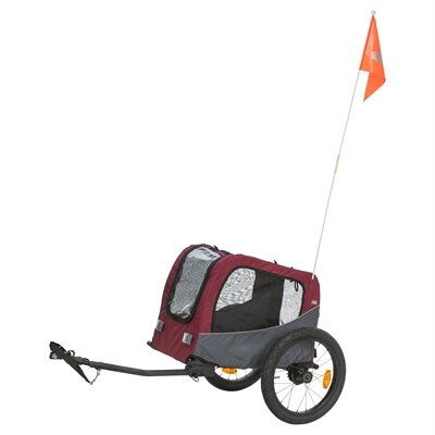 TRIXIE HONDENFIETSKAR TOT 15 KG GRIJS / ROOD 61/125X56X64 CM